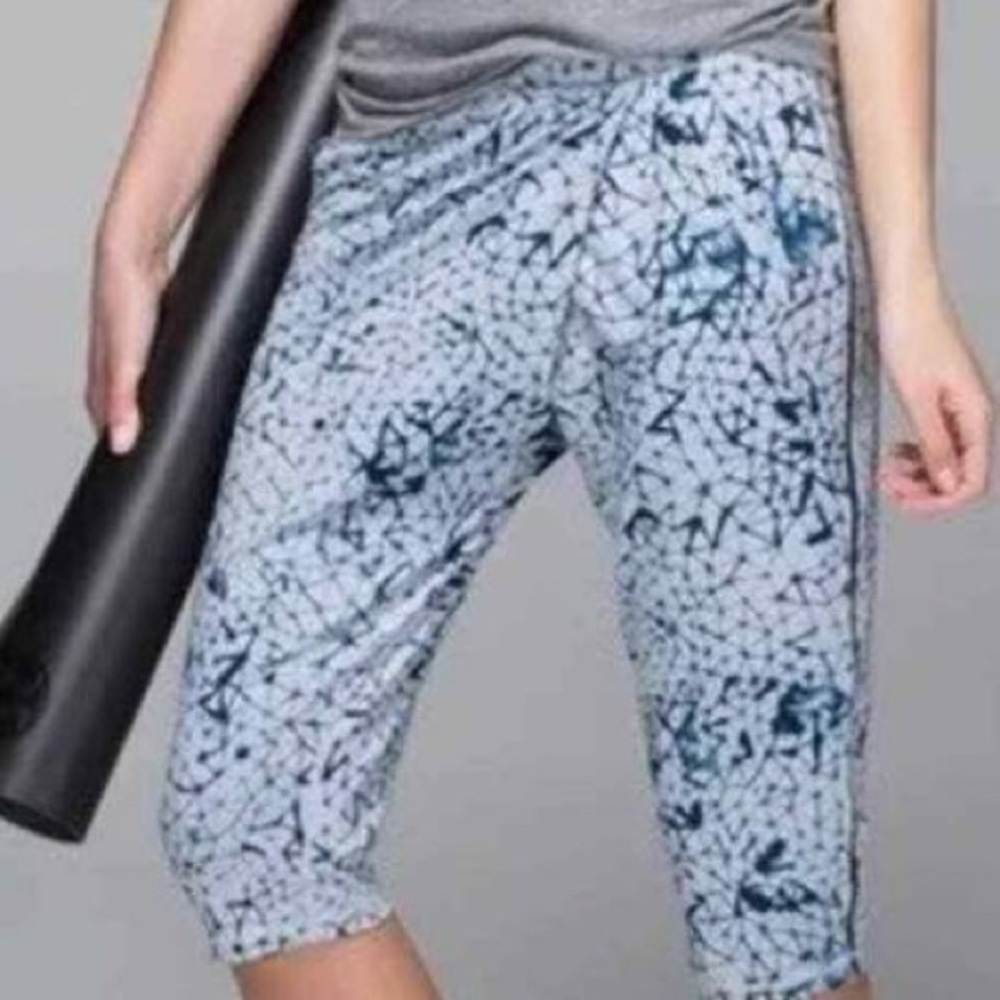 Lululemon capri light blue leggings size 4